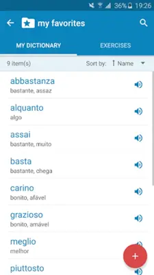 Italian-Portuguese Dictionary android App screenshot 1