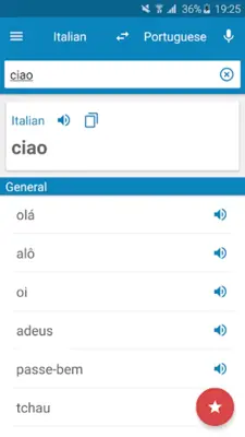 Italian-Portuguese Dictionary android App screenshot 7